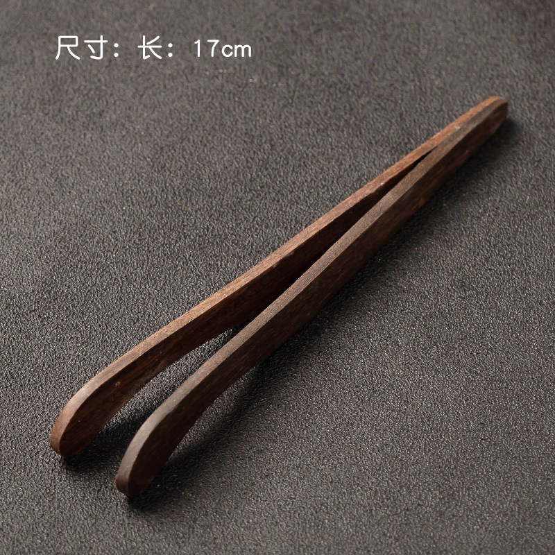 黒檀木茶クリップ工夫茶道具部品茶道滑り止めカップクリップお茶工具お茶茶茶カップピンセット|undefined