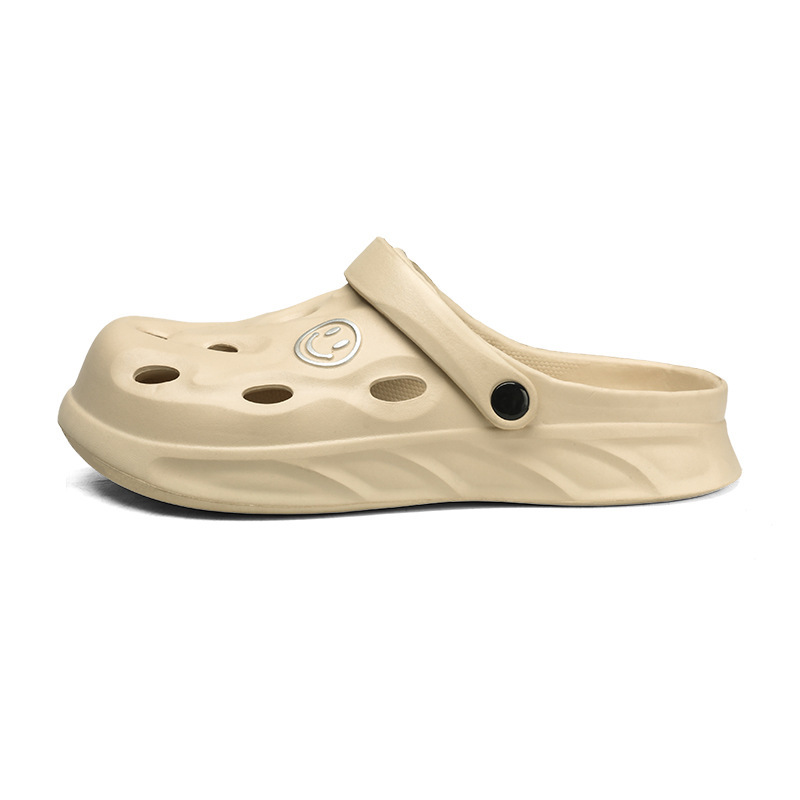 Moda de verano para parejas zapatos de agujero transfronterizos EVA de alta elasticidad, zapatillas de playa para dos exteriores