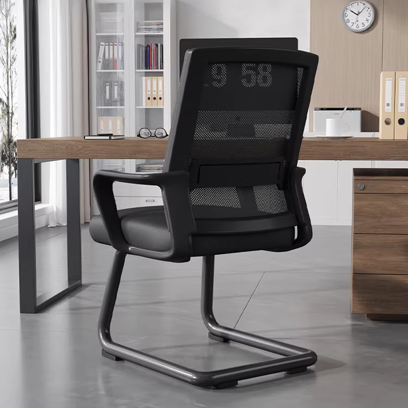 Silla de oficina con arco, silla de computadora para el hogar, silla de respaldo, silla de oficina para reuniones, silla de oficina cómoda para el aprendizaje sedentario
