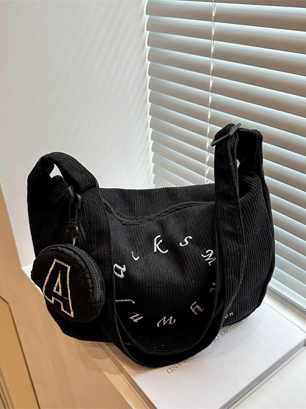 2024 invierno nuevo diseño de nicho bolso de alta capacidad bolso de hombro de moda simple bolso de mensajero de ocio de estilo occidental