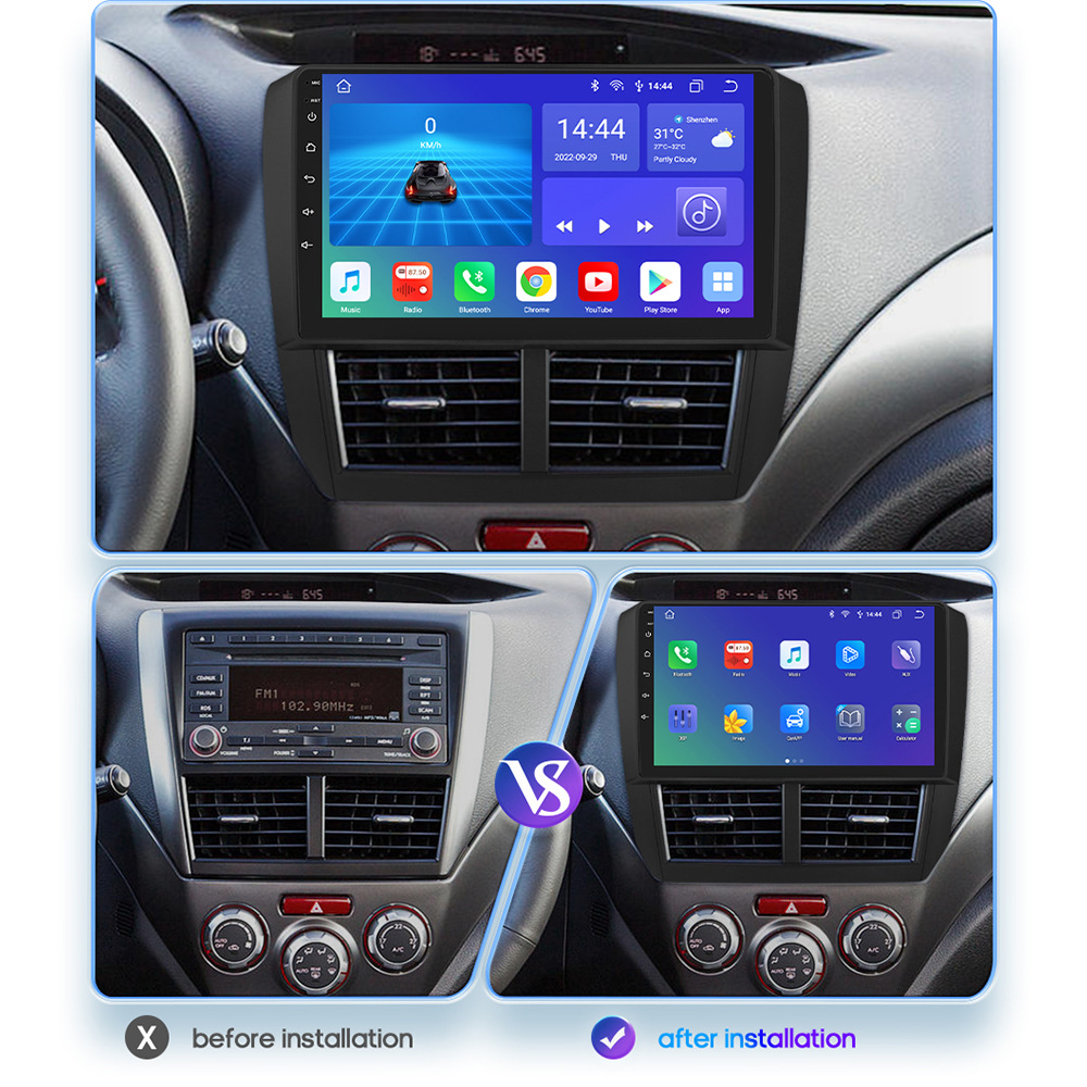 Android navigation is compatible with the 07-12 Subaru Forester Navigator, car MP5 player, all-in-one GPS device