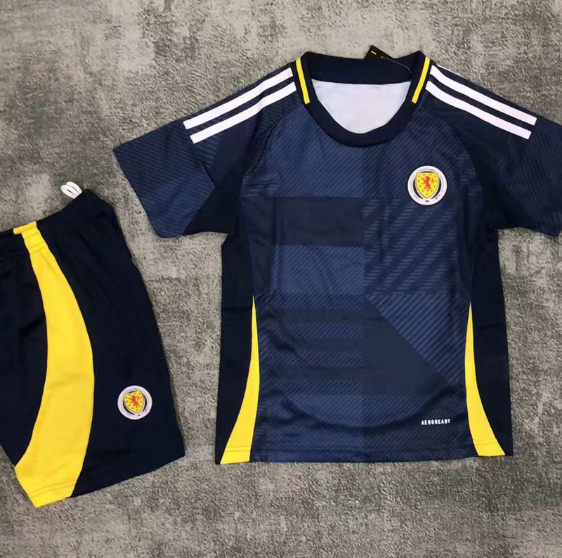 2425 Scotland Home Jersey European Cup Special Edition National Team Kidsren's Suit Japanese Anime Women's Football