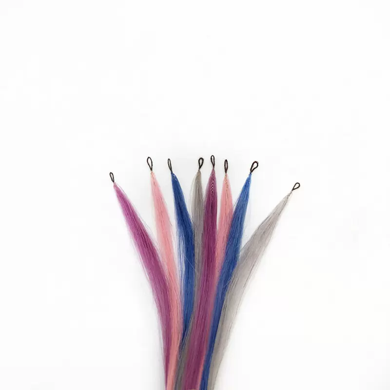 厂家直营羽毛接发真人发丝无痕自然隐形舒适牢固好打理可染烫漂