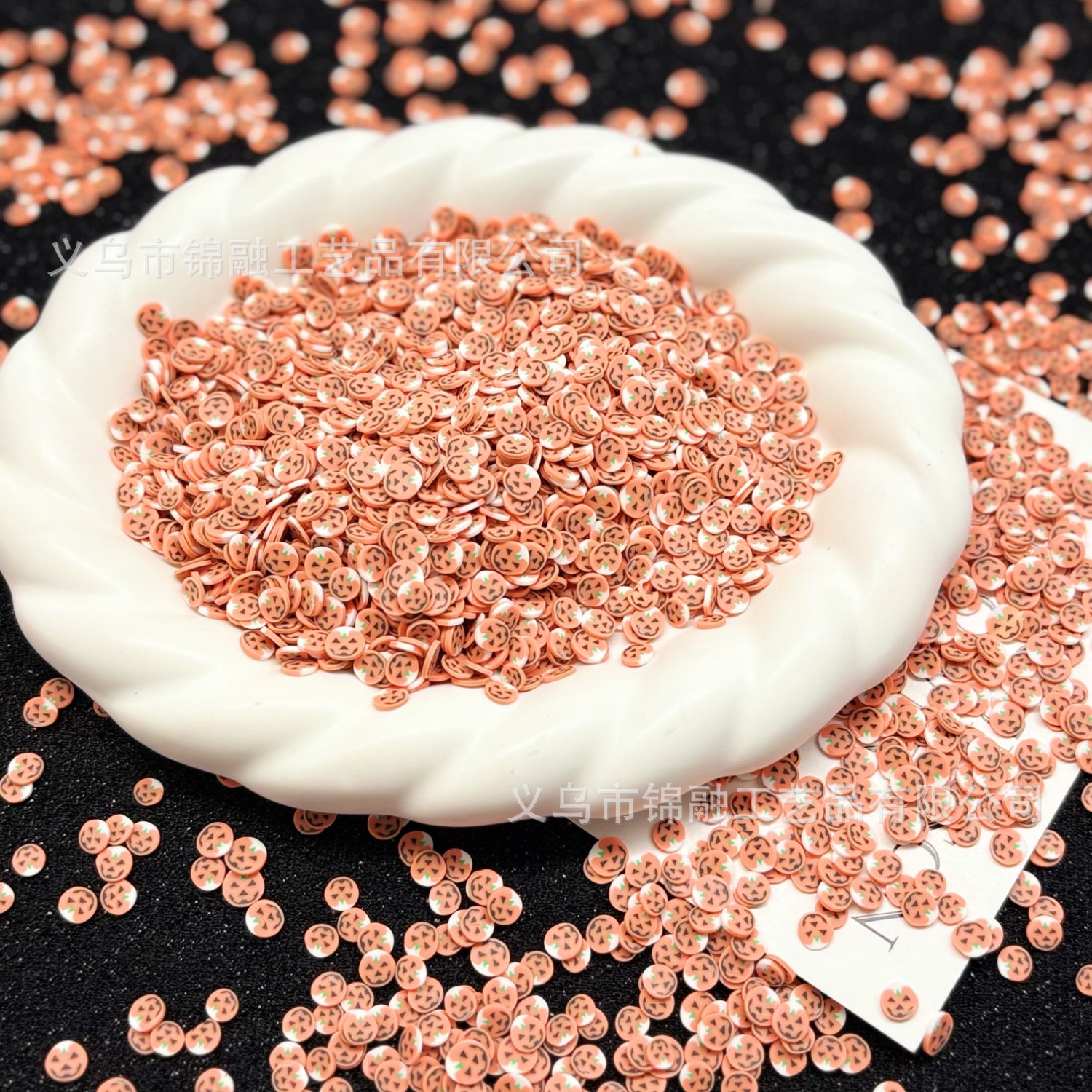 Pumpkin soft clay slices