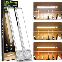 跨境led橱柜灯人体感应充电小夜灯台灯厨房卧室免打孔灯带灯条灯