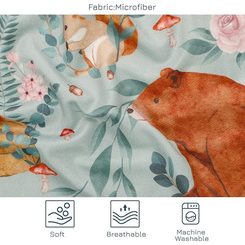 Algodón bebé impreso funda de almohada para niños y niñas Universal sobre sellado el comercio exterior Amazon