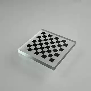 고정밀 0.5UM 교정 보드 바둑판 광학 교정 보드 기계 비전 그리드 유리 교정 보드