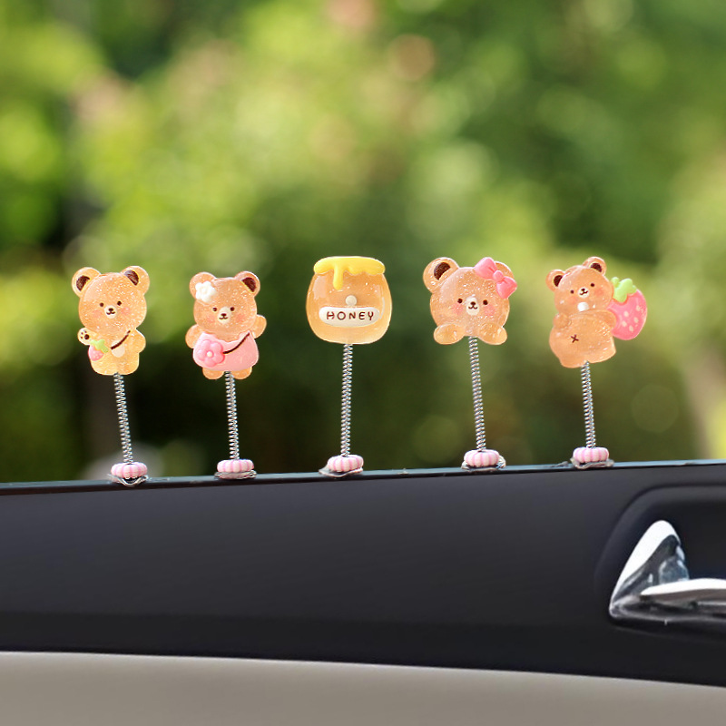 Salida de aire para automóvil Oso brillante, aromaterapia creativa, perfume para automóvil, adornos de dibujos animados, suministros de decoración, suministros para automóvil