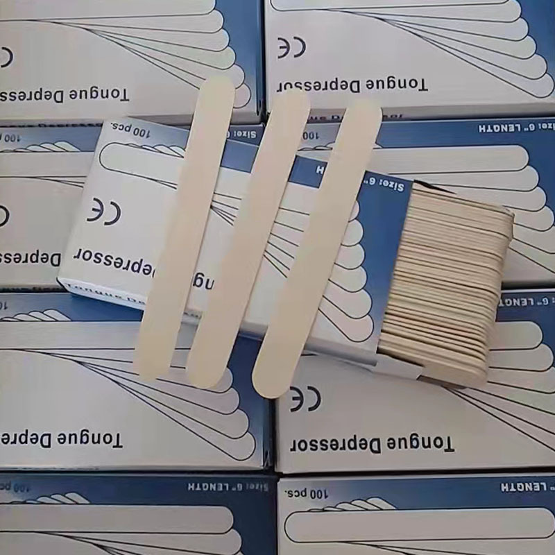 Factory direct disposable wood chip tongue depressor single bag paper bag boxed children's ice cream stick