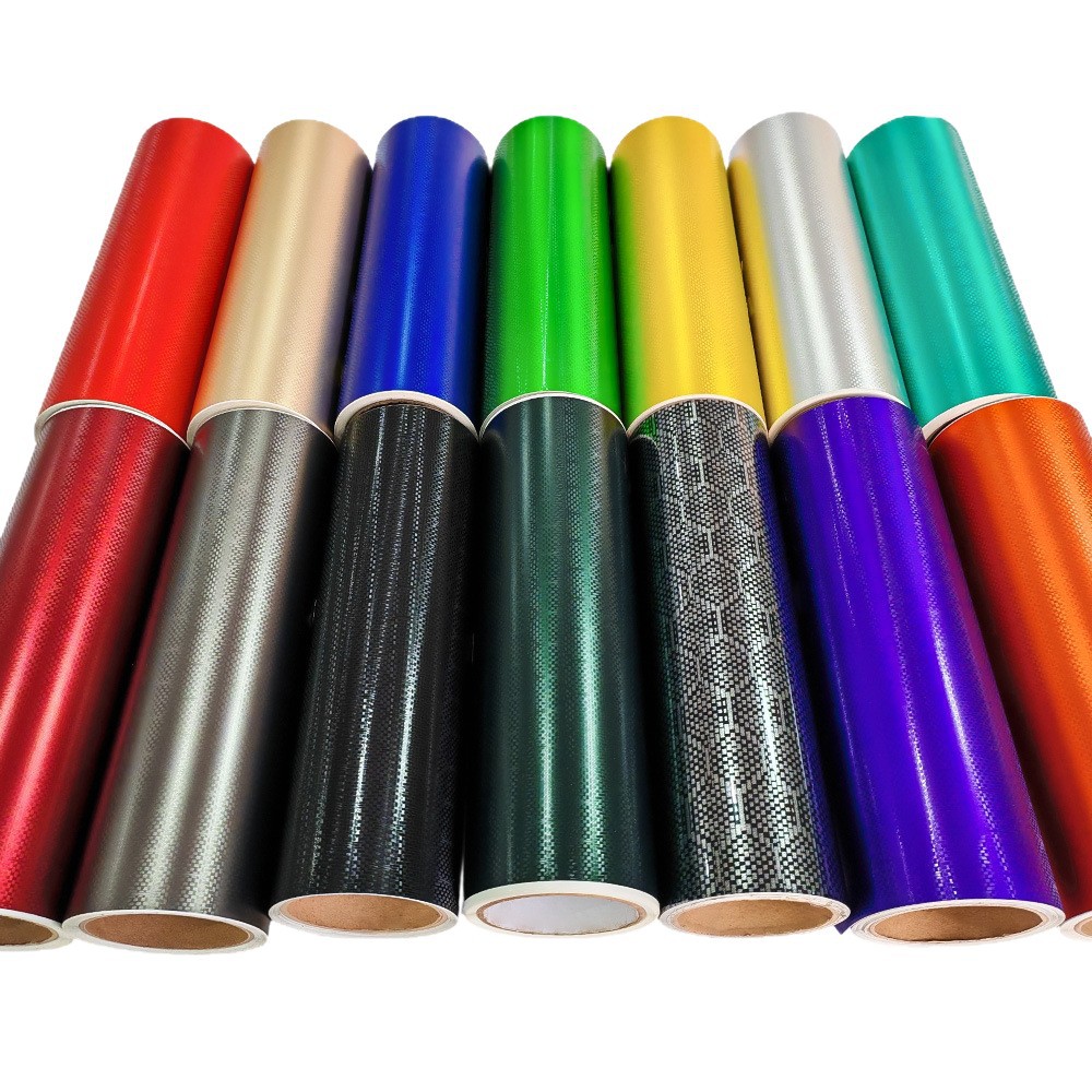película de cambio de color de fibra de carbono de panal electrochapada película de decoración de espejo retrovisor negro de fibra de carbono de panal