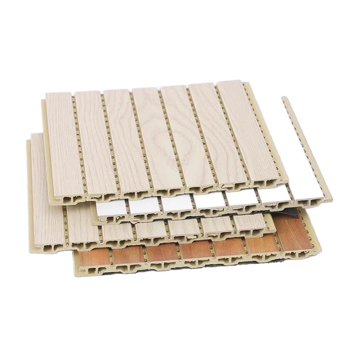 Tablero de absorción acústica de fibra de madera de bambú Tablero de decoración de pared Tablero de absorción acústica Tablero de aislamiento acústico de fibra de poliéster Tablero de absorción acústica de madera ecológica Tablero de absorción acústica Techo