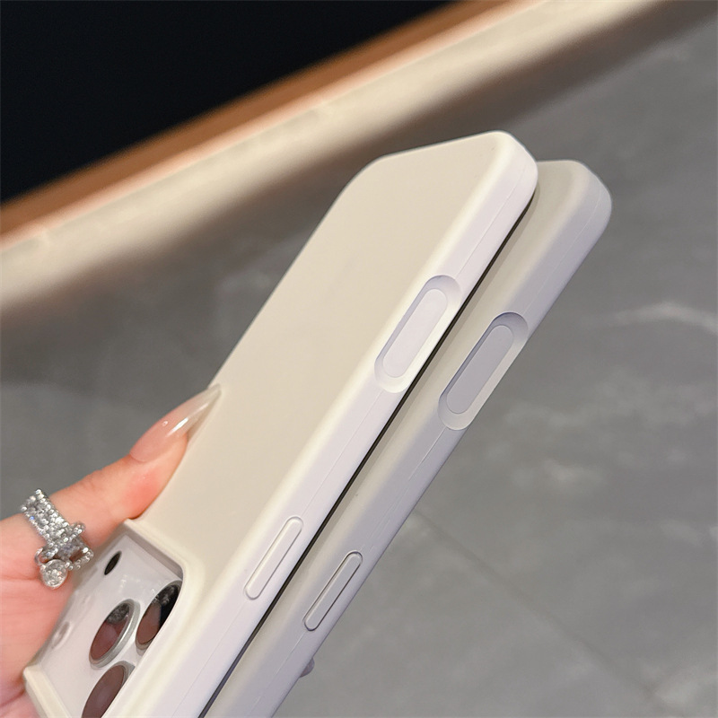 适用iPhone17PROMAX手机壳液态硅胶苹果17简约纯色带AI按键保护套|undefined