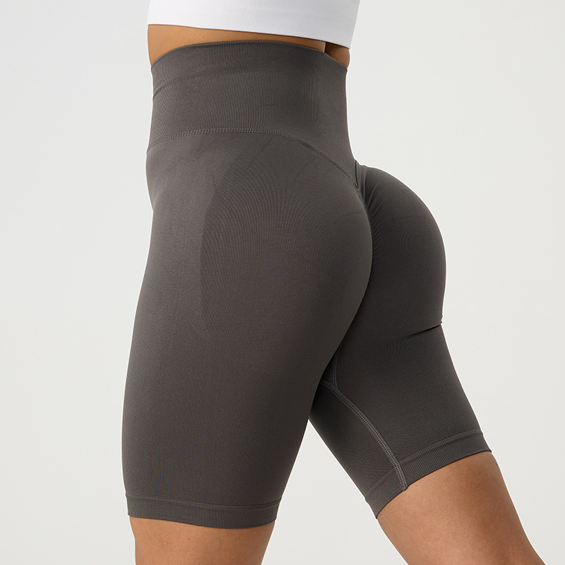 Pantalones de gimnasio de cintura alta, pantalones cortos de yoga ajustados, ropa deportiva de gimnasio