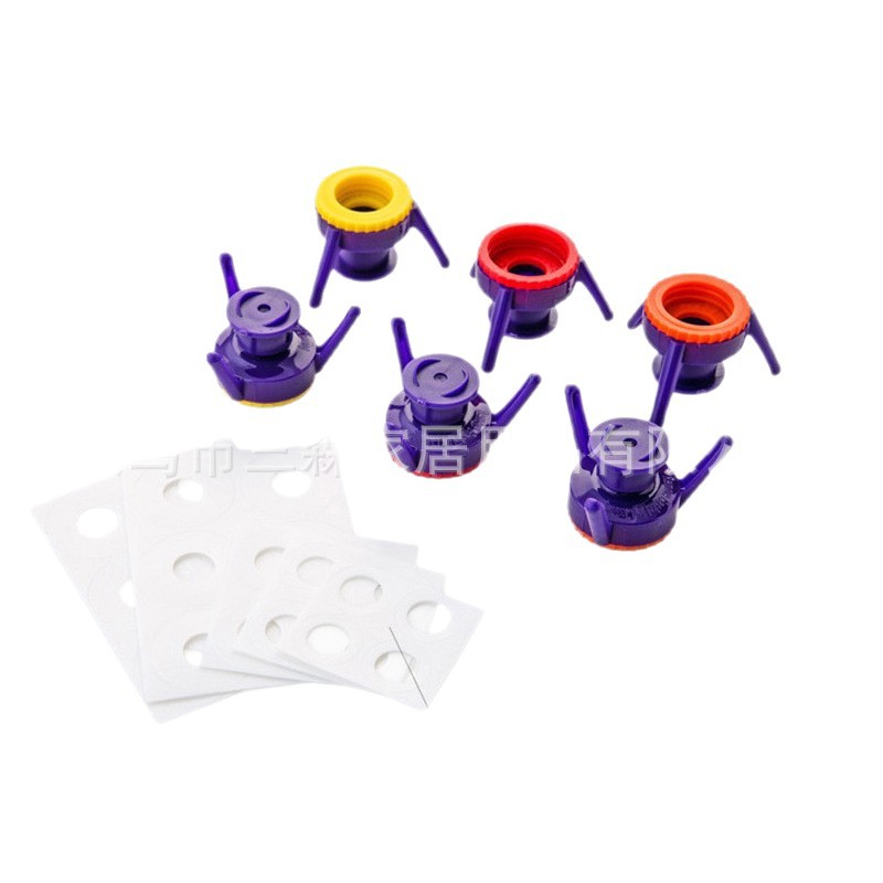 Soporte para botellas de condimentos de cocina invertido, éxito de ventas en TikTok, tapa a prueba de fugas para gel de ducha y champú, paquete de 6 al por mayor. image 6