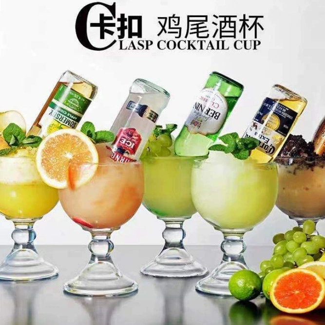 Коктейльная чашка с пряжкой Коктейльная чашка Креативная личность Стеклянная чашка Стеклянная чашка с пряжкой Пивная чашка кружка