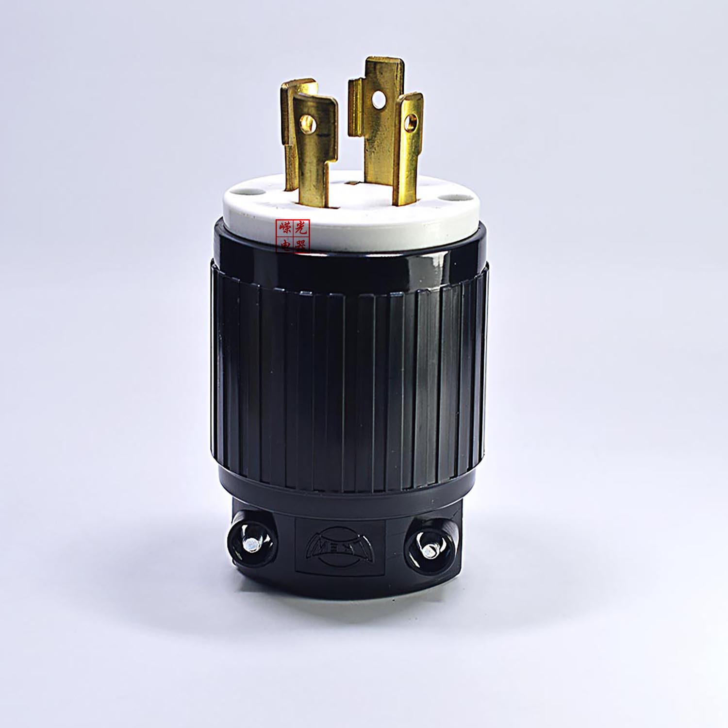 LK-6434美标防松插头L16-30P NEMA 4芯引挂式插头30A480V三相四线
