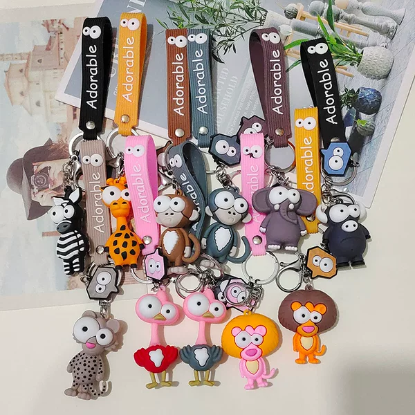 Giraffe Keychain Cartoon Doll Pendant Couple Bag Accessories Manufacturer Wholesale in Stock Free Shipping Pendant Wholesale