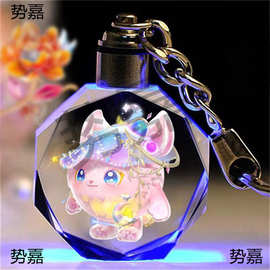 蛋仔派对仔仔熊水晶钥匙扣书包挂件挂饰手办周边失心熊创意