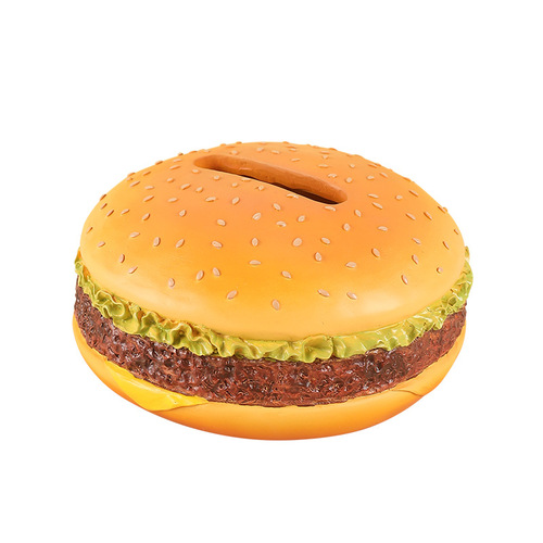 Hamburger Napkin Box Novelty Cartoon Creative American Retro Living Room Tissue Box Home Decorative Ornament Gift