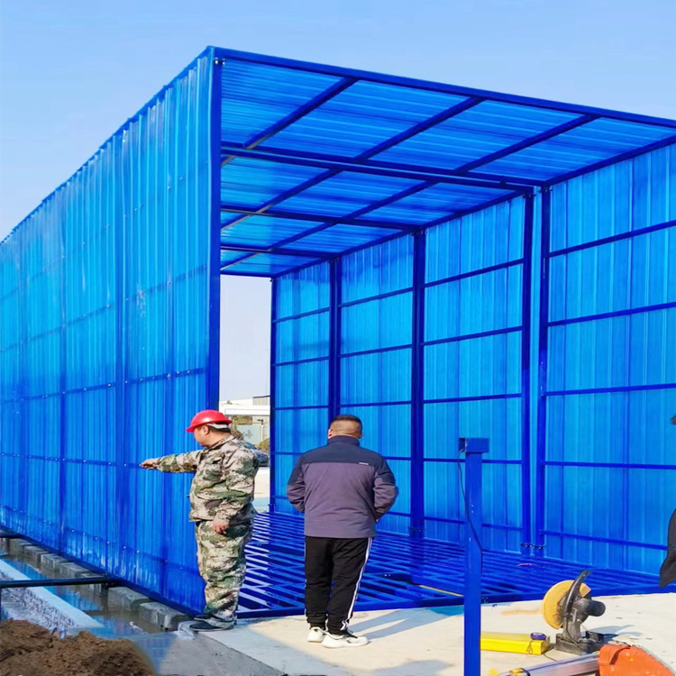 鲁鸿全封闭 工地洗车机 矿场车辆冲洗平台 工程洗轮机承重力强