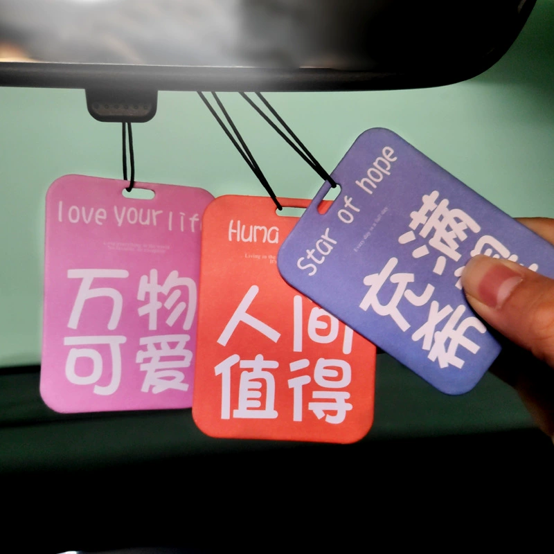 Автомобильные ароматизаторы подвески долговечны с легким ароматом Автомобильные парфюмерные карты ароматерапии Автомобильные подвески с дымовыми подвесками