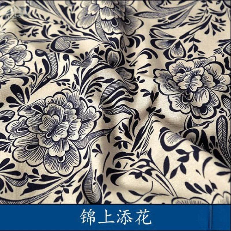 Ethnic blue and white cloth, ethnic style