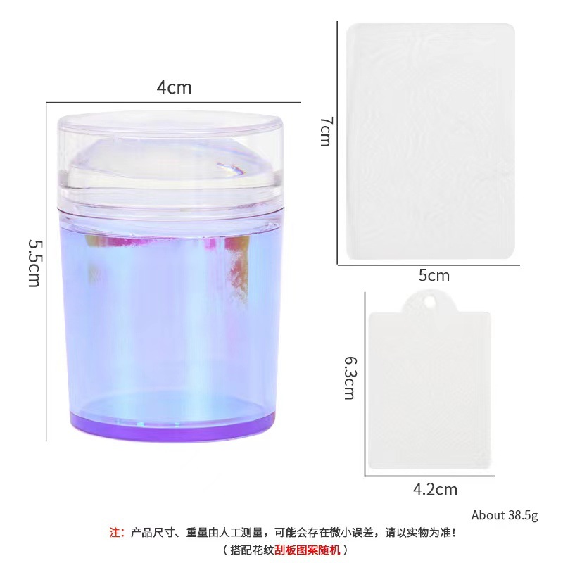 Transfronteriza Manicura nueva silicona sola y doble cabeza sello francés conjunto completo de uñas de bricolaje herramientas de impresión colección