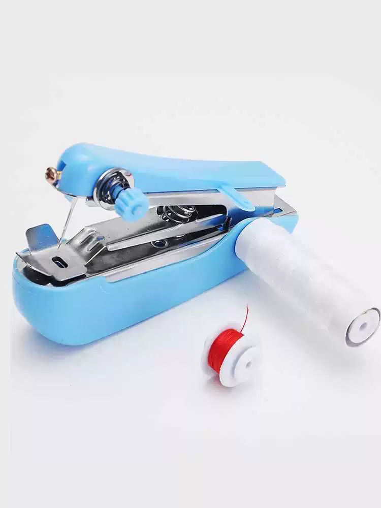 ✅Home Small Sewing Machine Portable Manual Mini Handheld Simple Clothes Tailor Machine 15