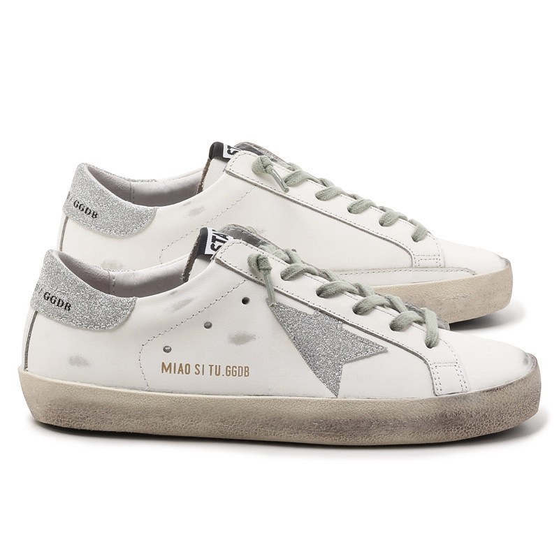 GG casual hacer viejas estrellas pequeñas zapatos sucios para mujeres nuevos zapatos de tablero rojo red de altura interior zapatos sucios zapatos de piel de vaca pequeños zapatos blancos