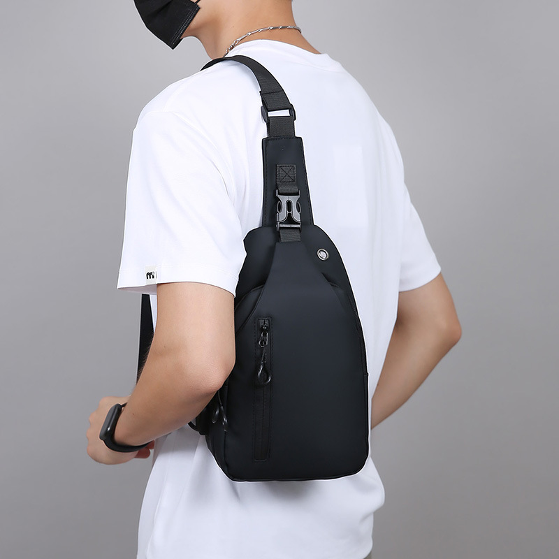 Nuevo bolso de pecho deportivo portátil transfronterizo de moda para hombres, bolso de cuatro capas de almacenamiento, bolso de hombro simple de negocios