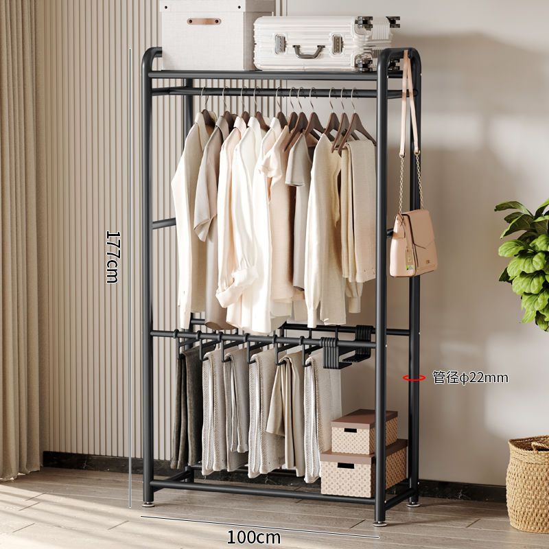 (탑 + 10 바지 rack-100cm 무광택 블랙 싱글 로드