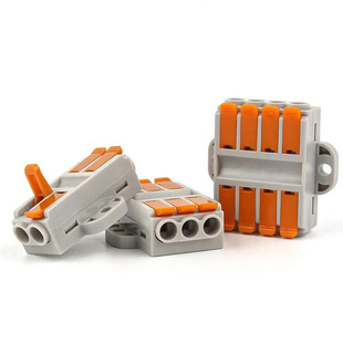 Pct-223 Three-In and Three-Out Home Decoration Electrician Lamp Wiring Connector Connection Artifact Quick Wiring Terminal