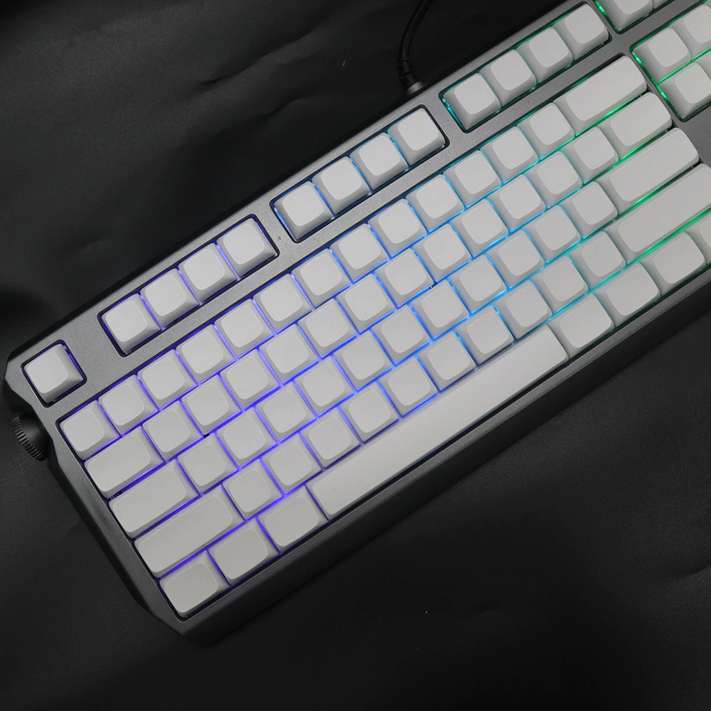 Набор сменных колпачков для механической клавиатуры PBT XDA Ball Cat Cherry оригинальные высокие белые, 108 клавиш