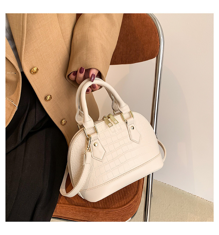 Stone Pattern Shell Messenger Bag Stylish Women's Shoulder Bag_voghion.com