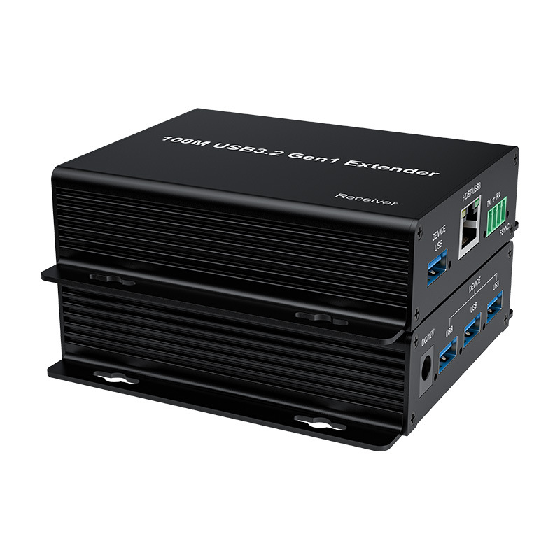 USB3.2Gen1单网线100米延长器 USB3.0打印机延长 USB摄像头延长器