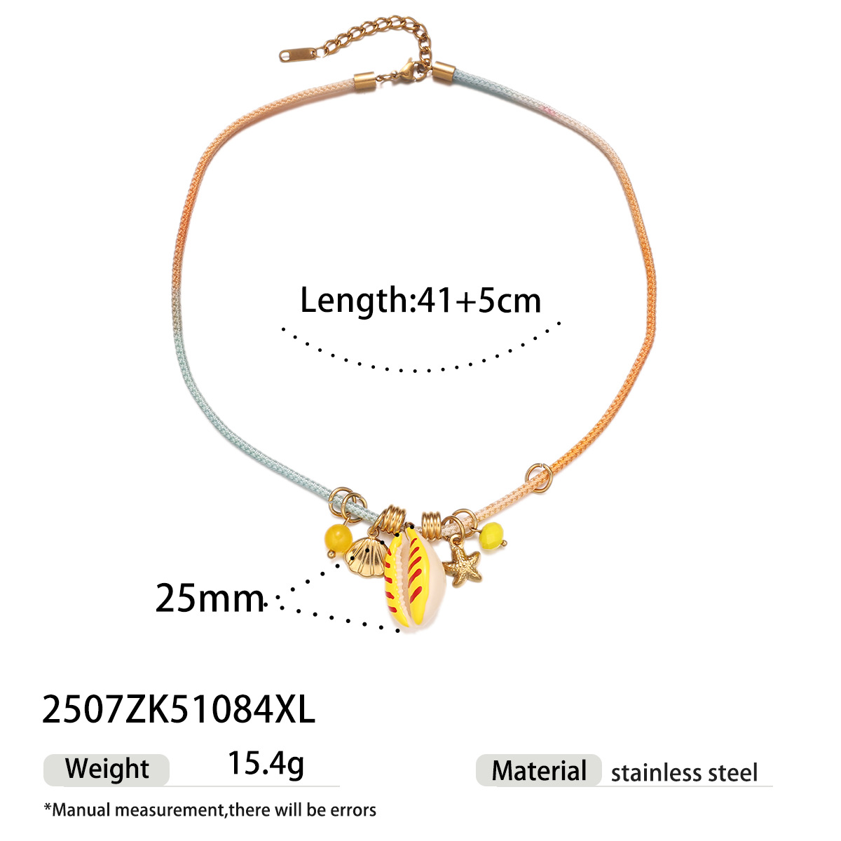 TENA Europa y los Estados Unidos de playa concha de mariscos colgante ligero lujo nicho universal colorido tejido collar joyería