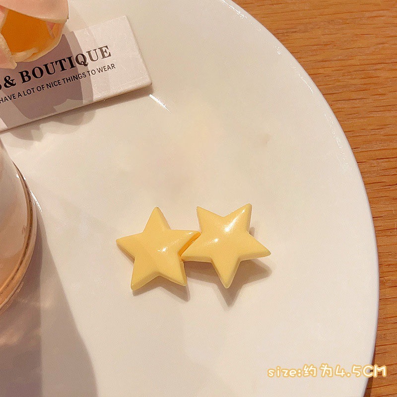 Linda estrella horquilla de dopamina para niños horquilla femenina frente flequillos pequeño clip tocado 2024 nuevo clip lateral