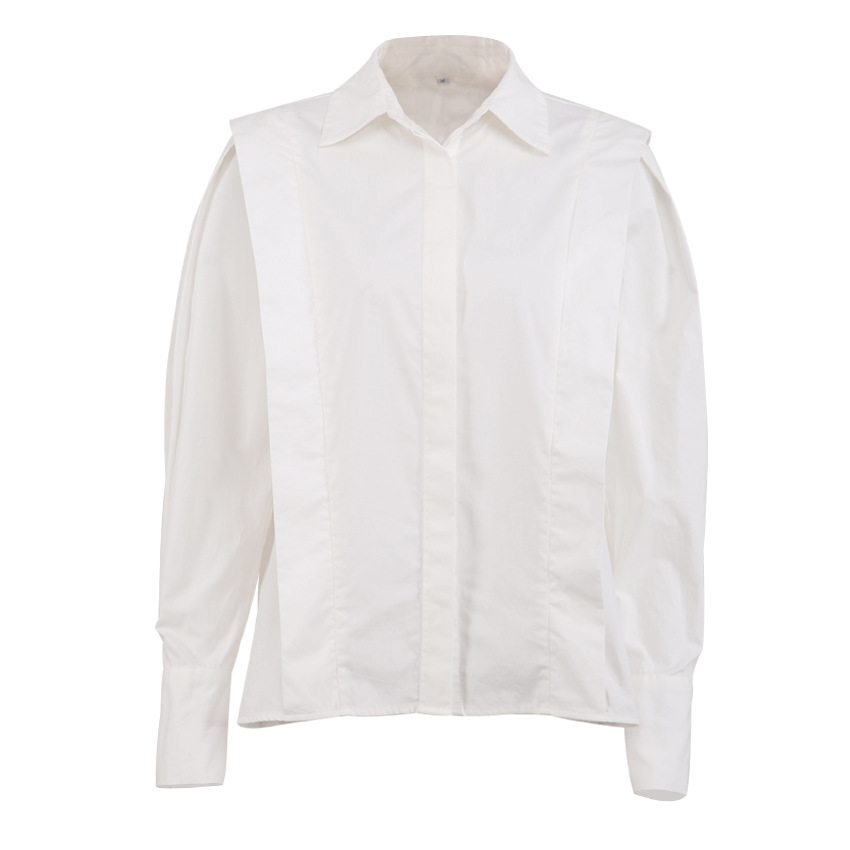 Autumn Season Women's Gender Wholesale Women's Casual Solid Color Long Sleeve Blouses