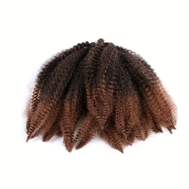 Caterpillar de fibra química de cola punta Afro kinky curly crochet cabello pelucita pelucita pelucita de crochet cabello