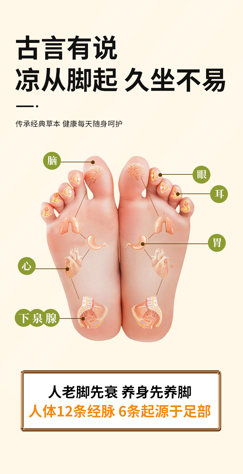 Concentrated Herbal Foot Soak Liquid Mugwort Wormwood Foot Bath No-Boil Sachets 40ml in use