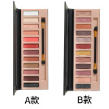 Матовые палетка теней, база под макияж для макияжа глаз, тени для век, популярно в интернете, 12 цветов, в коричневых тонах, на каждый день, не растекается