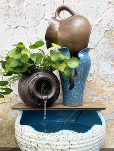 Pottery Purple Sand Ground Fleshy Green Planting Flower Pot Copper Money Grass Water Raising Bowl Lotus Retro Non-porous Water Landscape Pottery Pot