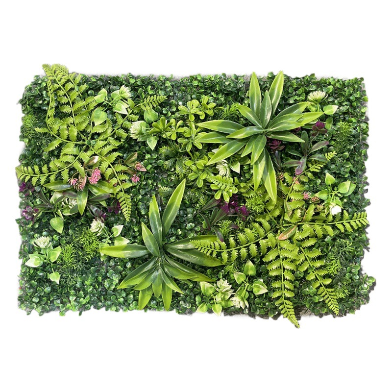 Pared de planta de simulación de Amazon, plantas verdes, césped artificial, sala de estar, flor falsa de plástico, cabeza de puerta, fondo de balcón, decoración de pared
