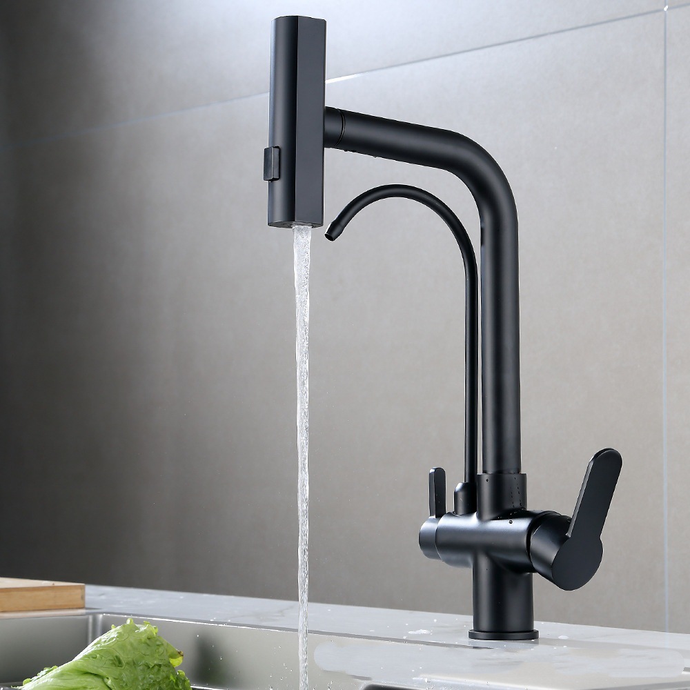 Grifos de agua caliente y fría de cocina transfronterizos, lavabos de cocina 3 - en - 1