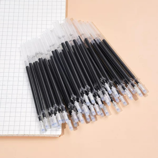 Simple Pocket Pen Refill Short Convenient Bold Black 0.5 Business Sign Pen Mini Pen Stationery