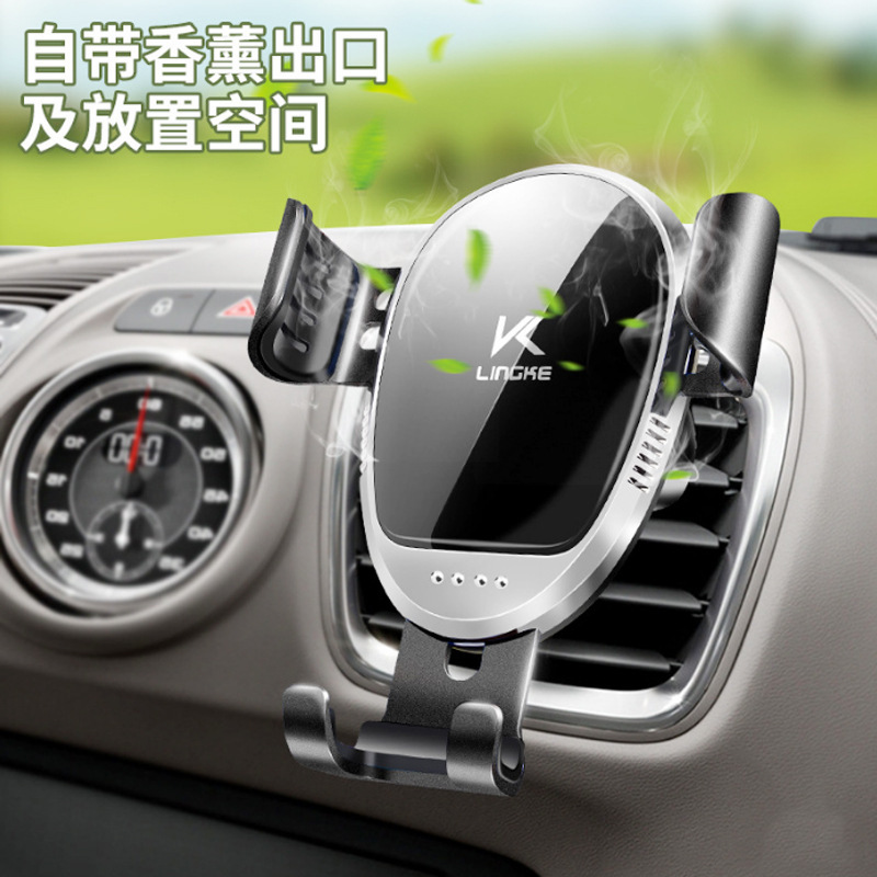車載携帯電話スタンド吹出口重力誘導携帯電話スタンド自動車携帯電話スタンド重力鏡面スタンド|undefined