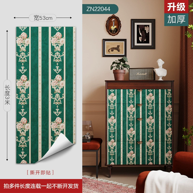 Самоклеящаяся наклейка, ретро-мебель для шкафа, трехмерные туфли, стеклянные украшения, ностальгия, американский стиль, в 3D формате