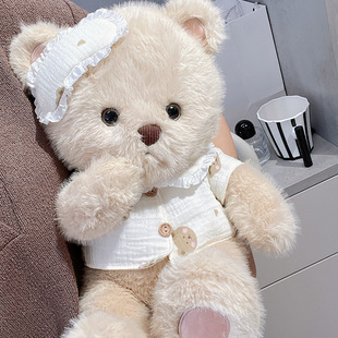 Bear Doll Warrior Doll Cute Stuffed Toy Girl Sleeping Pillow Doll for Boyfriend Birthday Gift