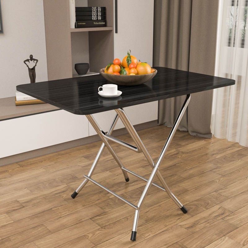 Mesa plegable simple portátil rectangular contra la pared pequeña mesa dormitorio de alquiler mesa de comedor pequeña mesa cuadrada al aire libre