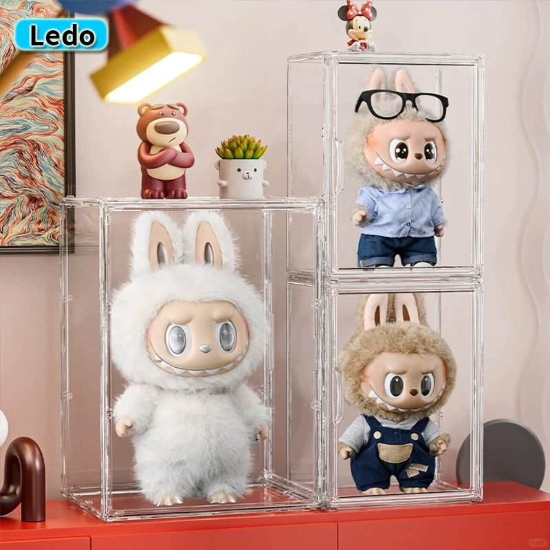 Display Box (Labubu) Acrylic Doll Display Cabinet, Transparent Multi-Size Storage